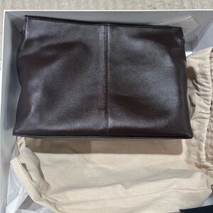 Poelle Elza Clutch Brown Leather Women's Bag